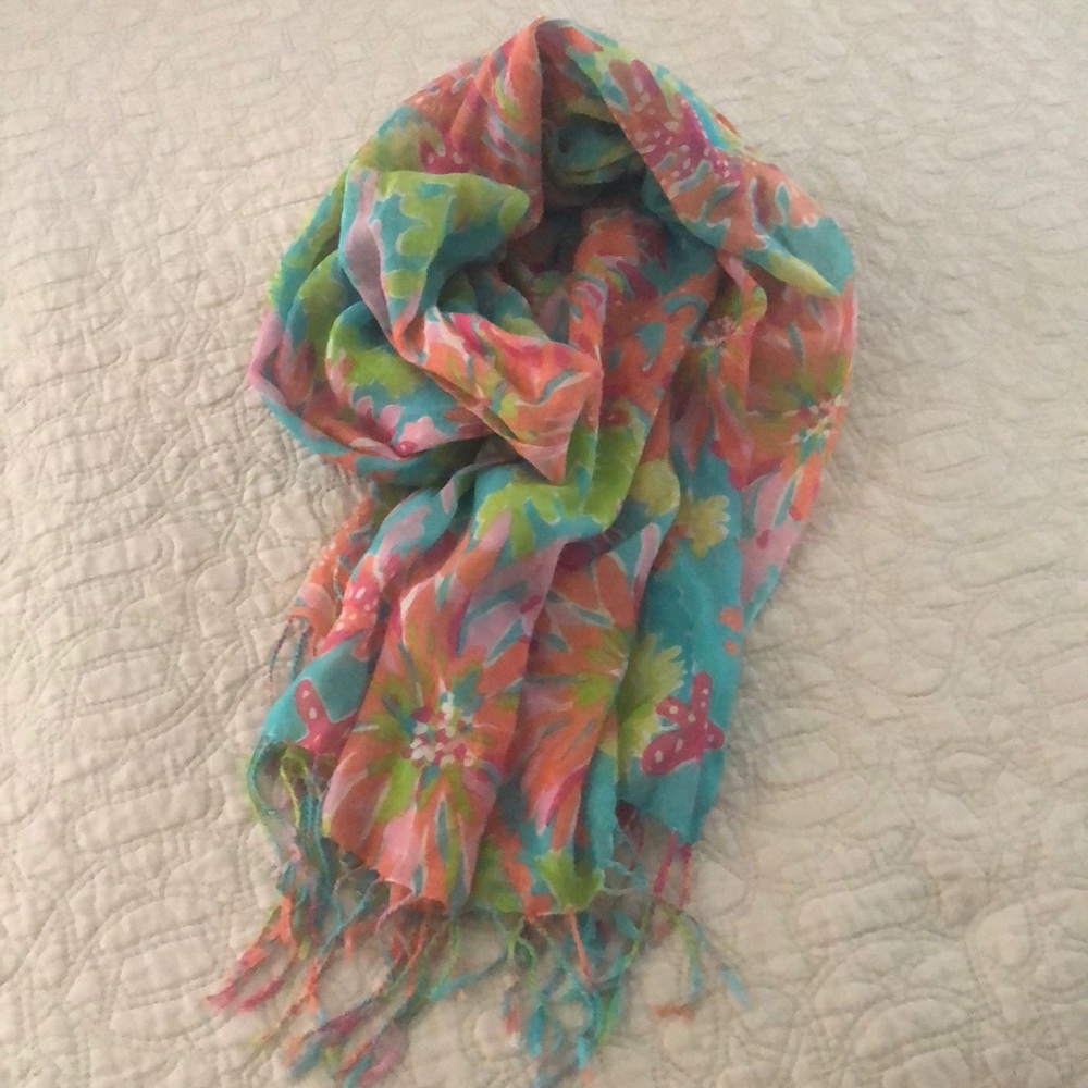 Lilly Pulitzer cashmere & silk scarf